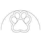 simple clamshell dog paw 001
